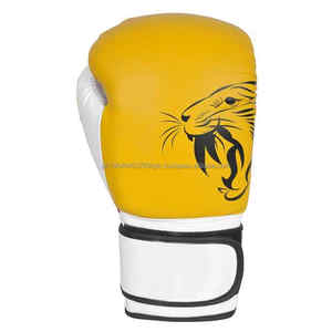 Waseem Impex Gants de boxe professionnels en cuir de vache élégants Équipement MMA avec matériau en cuir de vache de haute qualité pour l'entraînement au combat - Product Image 3