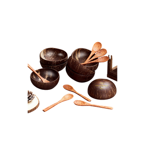 Tazón de Cáscara de Coco Pulida Ecológica, Vajilla Artesanal para Ensaladas y Smoothies, Uso Doméstico - Product Image 4