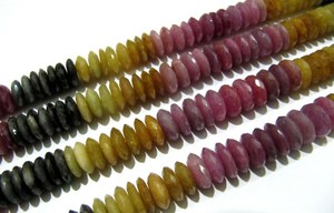 Tự Nhiên Đa <span class=keywords><strong>Sapphire</strong></span> Đức Cắt Rondelle Mặt Hạt Kích Thước 9Mm Sợi 10 Inch Đa Màu Sắc Hạt Quý Giá Bán Buôn - Product Image 4