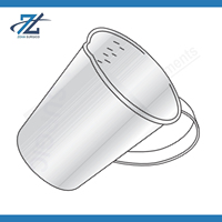 Gelas Ukur Manual Berkualitas Tinggi Kapasitas 1 Liter Bahan Stainless Steel Bedah Bersertifikasi CE Set Instrumen untuk Penggunaan Bedah