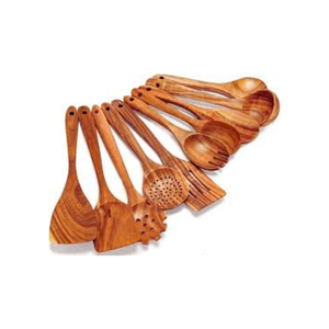 Ensemble d'ustensiles en bois naturel de haute qualité pour la cuisine Emballage personnalisé durable Fabricant du Vietnam - Product Image 5