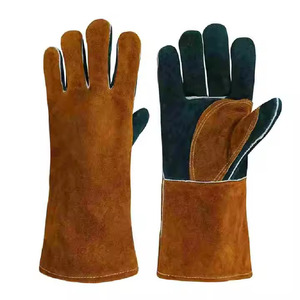 Gants de soudage Tig longs non doublés pour le quotidien et le sport Gants en cuir résistants à la chaleur pour les soudeurs Style uni du Pakistan - Product Image 4