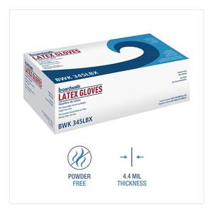 Boardwalk 12 In. Gants longs en latex sans poudre, grande taille, 4,4 mil, jetables, usage général, naturels (100/boîte) - Product Image 5