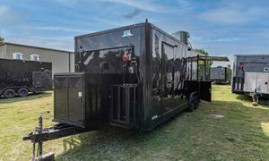 รถพ่วงขายอาหารขนมเคลื่อนที่ทำจากสแตนเลสอุปกรณ์ครบครันสำหรับห้องครัวและรถไอศครีม - Product Image 5