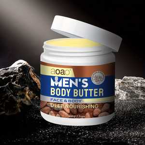 Crema Facial y Corporal Hidratante Profunda con Manteca de Cacao, Vitamina E, Aceite de Coco y Esencia de Manteca de Karité, Nutritiva y Totalmente Natural para Hombres - Product Image 2