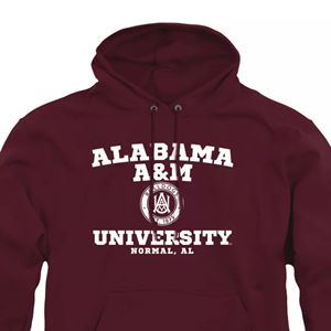 Alabama A & M เสื้อฮู้ดมหาวิทยาลัยบูลด็อกคลาสสิกปักโลโก้ออกแบบกันหดเส้นทอทึบ - Product Image 4