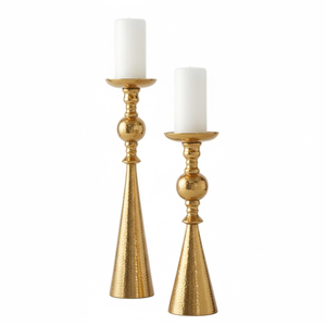 Wholesale Modern Classic Silver Metal Bamboo <b>Candlestick</b> Holder Polished Aluminium Candle Stand For Home Wedding Decoration - Product Image 6