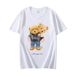 OEM logo personnalisé classique blanc o-cou brodé t-shirt hommes imprimé t-shirt - Product Image 5