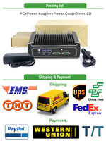 Nuevo en Tel: Mini PC Industrial sin Ventilador con Intel Core I7 10510U, DDR4, SSD de 256 GB, Soporte VESA, Barebone con Soporte para SSD/HDD, EE. UU./UE