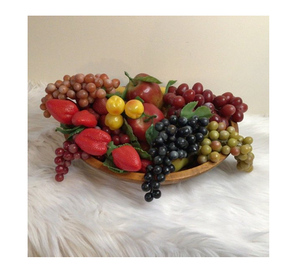 ชามไม้ผลไม้สำหรับตกแต่งบ้านและงานฝีมือสวนสำหรับตกแต่งชามผลไม้ที่ทำจากไม้ขนาดแตกต่างกัน - Product Image 1