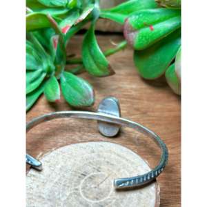 Navajo-Made Lander Varicsite & Sterling <b>Silver</b> <b>Cuff</b> <b>Bracelet</b> New Fashion Jewelry - Product Image 4