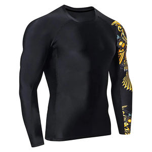 Rashguard de manga larga para hombre, ropa interior de compresión de secado rápido, transpirable, BJJ Rush, ropa deportiva para gimnasio - Product Image 6