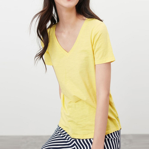 Camisetas de mujer personalizables al por mayor 2024 de algodón transpirable de secado rápido para verano ropa de calle moda informal talla de logotipo personalizada - Product Image 3