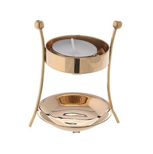 Brûleur d'encens en laiton poli doré taille et forme personnalisées brûleur de bakhoor oud pour l'utilisation de parfum de fête de mariage - Product Image 3