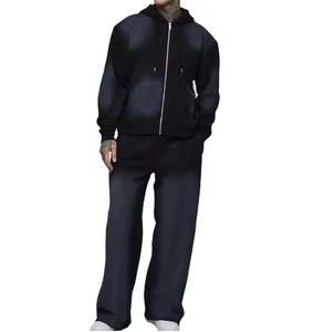 ชุดวอร์มผ้าฟลีซพิมพ์ลายสไตล์ใหม่ คุณภาพสูง สำหรับฤดูหนาว มีฮู้ด ผ้าฝ้าย ซักย้อมสีแบบ Acid Wash ไซส์ใหญ่ สำหรับผู้ชาย ปรับแต่งได้ แห้งเร็ว รุ่นล่าสุด - Product Image 1