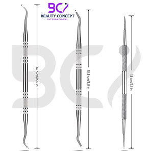 Surgical Stainless Steel Ingrown Toenail <b>Tool</b> <b>Safe</b> Nail Cleaning Treatment Manicure Pedicure <b>Tools</b> Kit Cuticle Pushers - Product Image 2