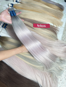 Cabello humano a granel de alta calidad, suave, suave, sin enredos, cabello humano virgen 100%, precio al por mayor, cabello de todos los colores - Product Image 2