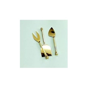 High Selling Brass Knife and Server Kitchenware Use Custom logo Simple Design Brass Knife and Server for Wedding Parties - Product Image 3