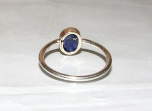 Bague en pierre précieuse Sodalite faite à la main en argent 925 élégant bleu bijoux de mariage cadeau pour les femmes - Product Image 2