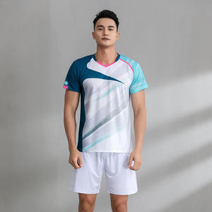 Men's & Women's Breathable <b>Badminton</b> Shirt and Short Pants Sports Tennis Uniform with Sublimation Design - Product Image 4