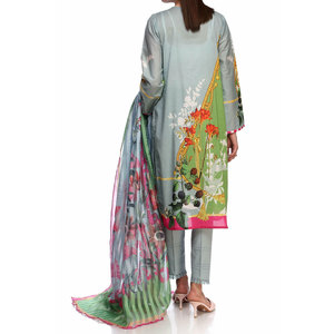 Shalwar kameez-vestido de 3 piezas bordado, prenda informal paquistaní para mujer, 2023 - Product Image 4