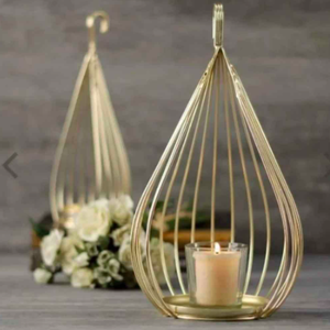 เชิงเทียนเหล็กพร้อมโถตกแต่งที่ไม่เหมือนใครสำหรับงานแต่งงานและงานเลี้ยงคริสต์มาส - Product Image 3