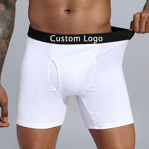 Boxer en coton stretch grande taille micromodal en bambou avec logo de marque personnalisé sous-vêtements Vente en gros usine - Product Image 1