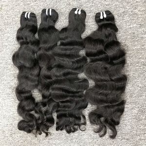 Vague naturelle cheveux vierges bruts avant de lacet perruque de cheveux humains en gros vierge brut birman cheveux bouclés à partir de 100% humain brut - Product Image 4