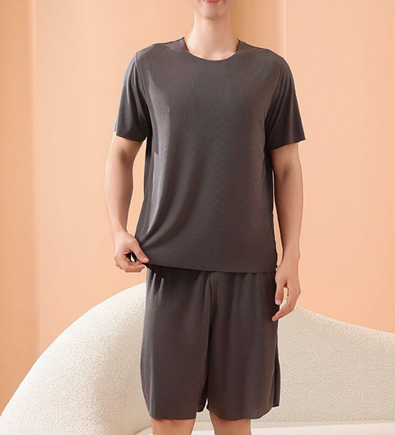 Gris pour hommes [vêtements de maison sans couture]