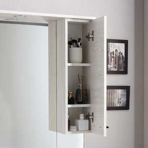 105cm Modern White Oak <b>Floor</b>-Standing Bathroom Cabinet with <b>Mirror</b> Ravenna Wall Unit Set - Product Image 6