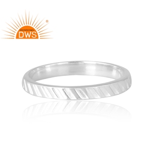 Nuevo diseño de tendencia Anillo de banda de plata esterlina para mujer Joyería personalizada para mujer Regalo para ella. - Product Image 3