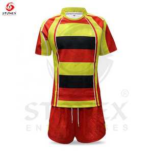 Vente en gros vêtements de sport personnalisés maillot de rugby survêtement ensemble complet à sublimation ou kit de rugby à impression numérique coupé-cousu - Product Image 6