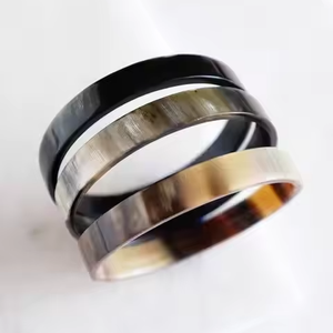 Brazalete de Cuerno de Búfalo de Lujo para Niñas, Talla Grande, Nuevo Estilo, Hecho a Mano, Joyería Ecológica, Artesanía Natural, Artesanía de Media Luna - Product Image 1