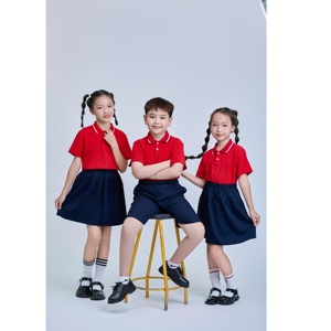 Uniforme Escolar 50D, Camiseta Polo Roja para Niños, Uniforme Escolar FMF (rojo), Uniforme de Punto de Poliéster y Elastano - Product Image 4
