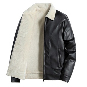 OEM conception personnalisée veste en similicuir vestes de moto pour hommes noir Jaqueta de Couro Masculina Outwear hommes manteaux en cuir PU - Product Image 2