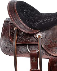Selle en cuir occidentale de meilleure qualité avec selle de cheval pour l'équitation et les Sports de plein air, vente en gros - Product Image 4