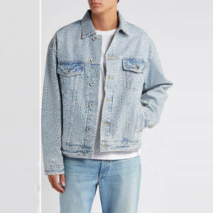 Vente en gros de nouvelles vestes en jean pour hommes, couleur unie, vestes en jean de qualité supérieure pour la vente en ligne - Product Image 2