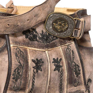 2024 nouveau séchage rapide Fitness Jogging entraînement haute rue porter Lederhosen cuir brodé Shorts - Product Image 4