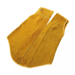 Manches de travail de soudage résistantes à la chaleur de qualité supérieure Kevlar couture manchon de travail en cuir de vachette pour la Protection des bras pour hommes - Product Image 1