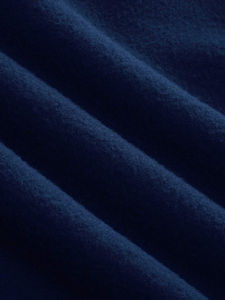 Sudadera con capucha informal de manga larga con cremallera frontal de color sólido de invierno personalizada para hombre con cordón 100% algodón polar térmico - Product Image 3