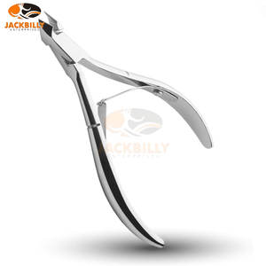 คีมตัดหนังที่ทำจากเหล็กกล้าคาร์บอนแบบมืออาชีพที่มีการออกแบบให้มีกรามแบบ6มม. และมีสปริงคู่แบบฝรั่งเศสเพื่อการดูแลเล็บที่แม่นยำ - Product Image 1