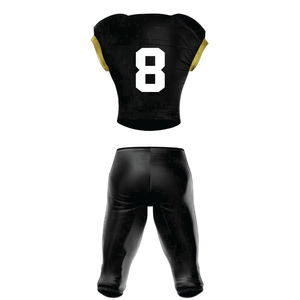 Uniforme de football américain de haute qualité couleur personnalisée 100% polyester uniforme de football américain équipe porter maillot de football américain - Product Image 3