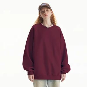 Sudadera con capucha blanca de gran tamaño para mujer, sudadera de algodón de peso pesado de 500gsm, estampado metálico para estampado de soplo personalizable, Costu All Print - Product Image 4