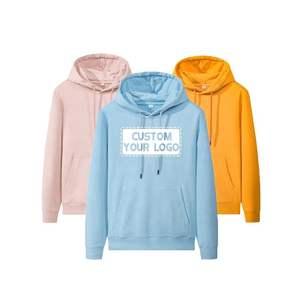 เสื้อฮู้ดผ้าคอตตอนโอเวอร์ไซส์แบบกำหนดเองเสื้อฮู้ดแบบสวมศีรษะทรงสตรีทพร้อมงานปัก - Product Image 4