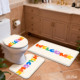 Custom Printed <b>Mat</b> <b>Bathroom</b> Rug <b>Set</b> for <b>Bathroom</b> Non-Slip Shower Curtain Bath <b>Mat</b> - Product Image 2