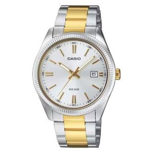 RELOJ DE PULSERA COLLECTION de Lujo para Mujer, Modelo MTP 1302PSG 7AV, Esfera Plateada y Dorada, 43 mm, Movimiento de Cuarzo, Resistente al Agua, Caja de Latón, 5 bar - Product Image 1