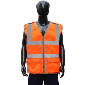 Chaleco DE SEGURIDAD transpirable con cuello en V para hombre con tela ligera y duradera, perfecto para el trabajo al aire libre, la construcción y las actividades diarias - Product Image 6