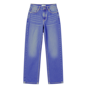 Jeans Mom Taille Haute Femme Coupe Droite Denim Délavé Vintage Extensible Mélange Coton Vente en Gros OEM ODM Personnalisé Grandes Tailles - Product Image 4