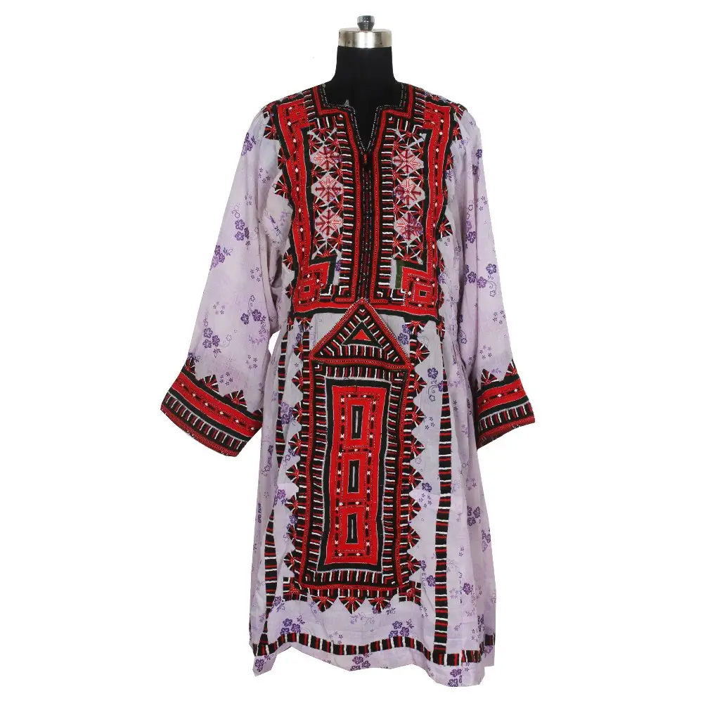 Винтажное платье из натурального шелка кучи, коллекция винтажных платьев с ручной вышивкой, банджара, балочи