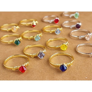Stylish Gold and Silver Plated <b>Crystal</b> <b>Rings</b> with Vibrant Accents Resale Product - Product Image 3